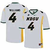 North Dakota State Bison 4 Dimitri Williams White College Football Jersey Dzhi,baseball caps,new era cap wholesale,wholesale hats